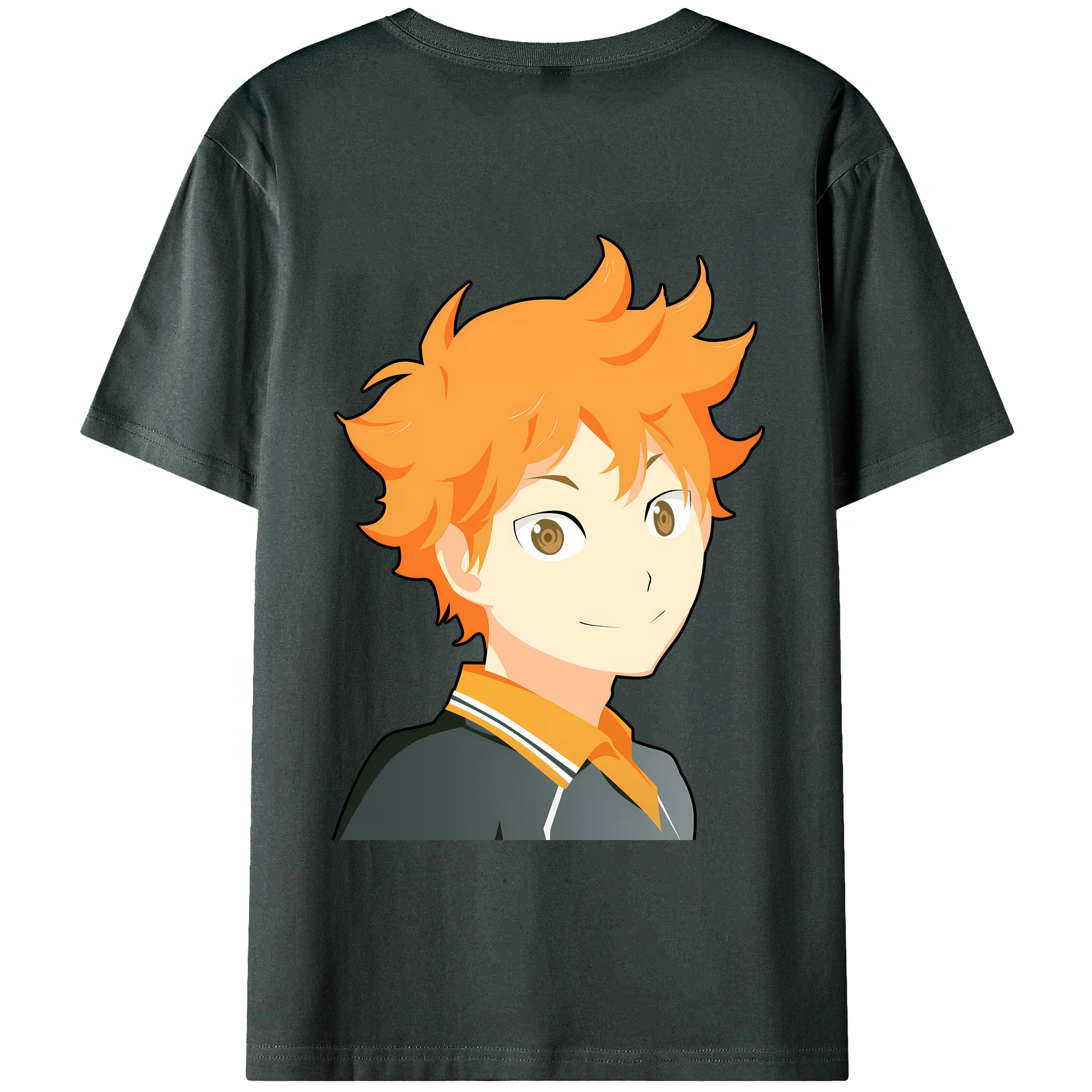 （画像用） ハイキュー!! Haikyu!! 綿100％ メンズ半袖Tシャツ（バックプリント） 通気性